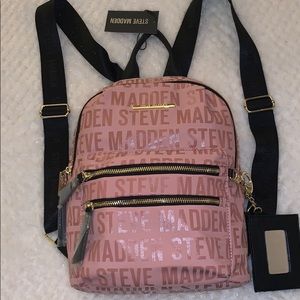 Steve Madden small pink backpack/purse